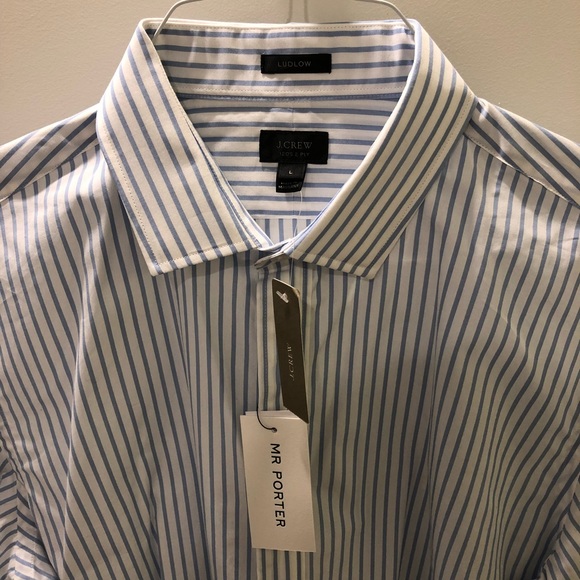 NWT j Crew Ludlow striped cotton shirt - Picture 4 of 6
